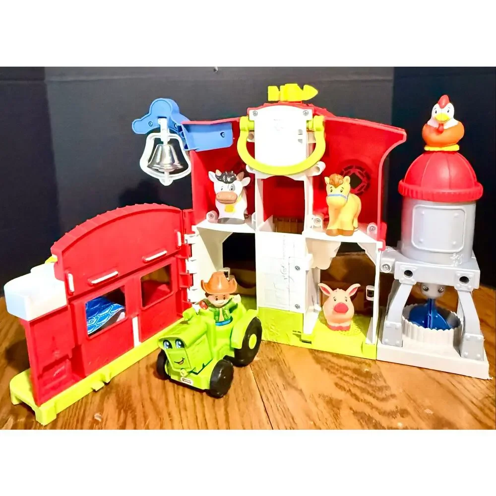 FP Little People Caring For Animals Farm Barn Farmer Animals Smart Stages set 1